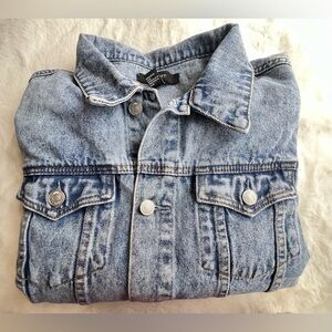 Vintage Style Acid Wash Denim Jacket | Forever 21 Medium